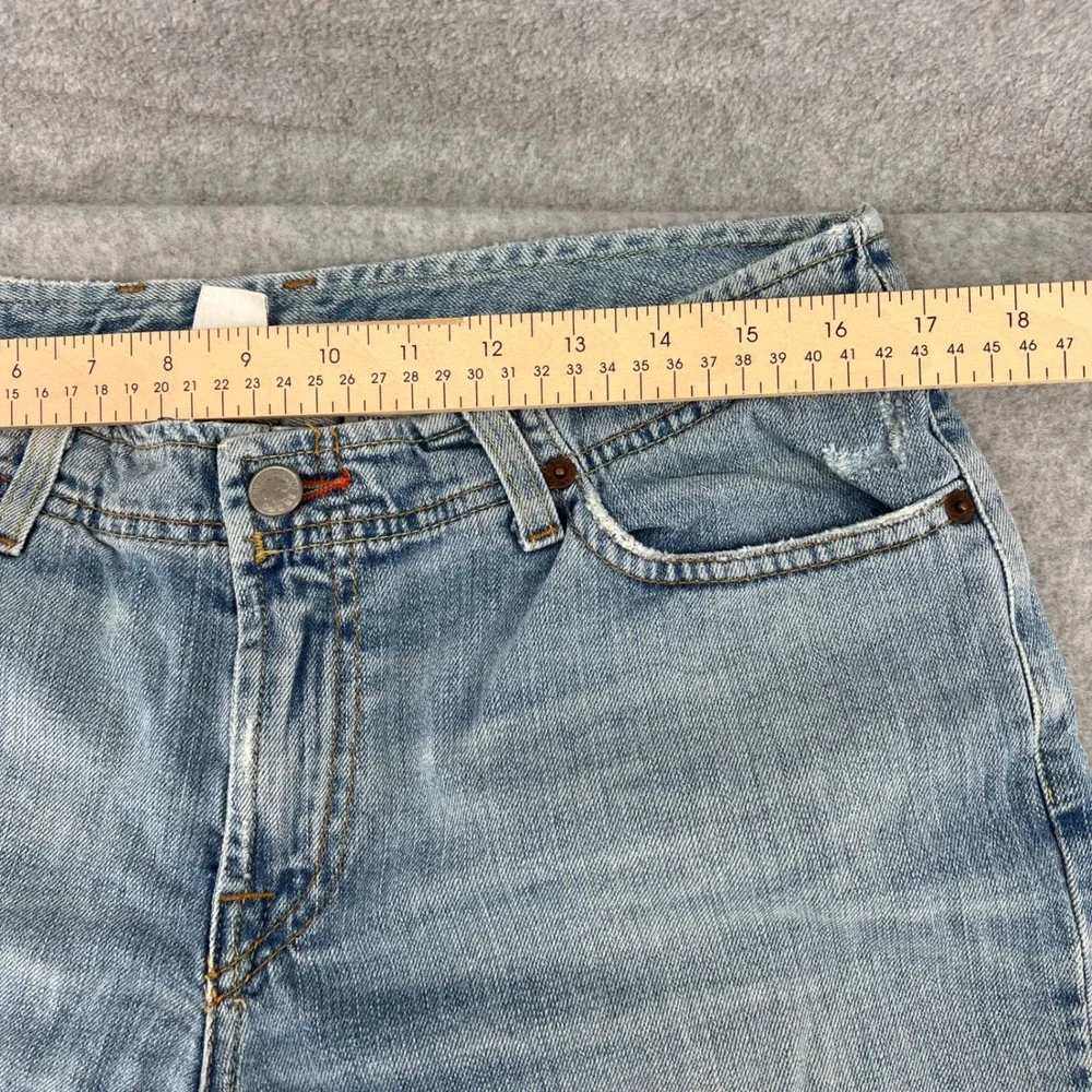 Lucky Brand Dungarees Wonder Block Jeans Size 10 30 Light Wash Distressed USA